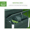 Pleasant Patch 84" Deluxe Chicken Coop - Green - Seasonal Overstock