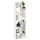 Reese 6-Tier White Bookshelf - Seasonal Overstock