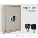 Digital Wall Safe 19" x 14" - Beige - Seasonal Overstock