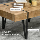 Coffee Tables, Garrett Rustic Modern Coffee Table with Hairpin Legs - Seasonal Overstock