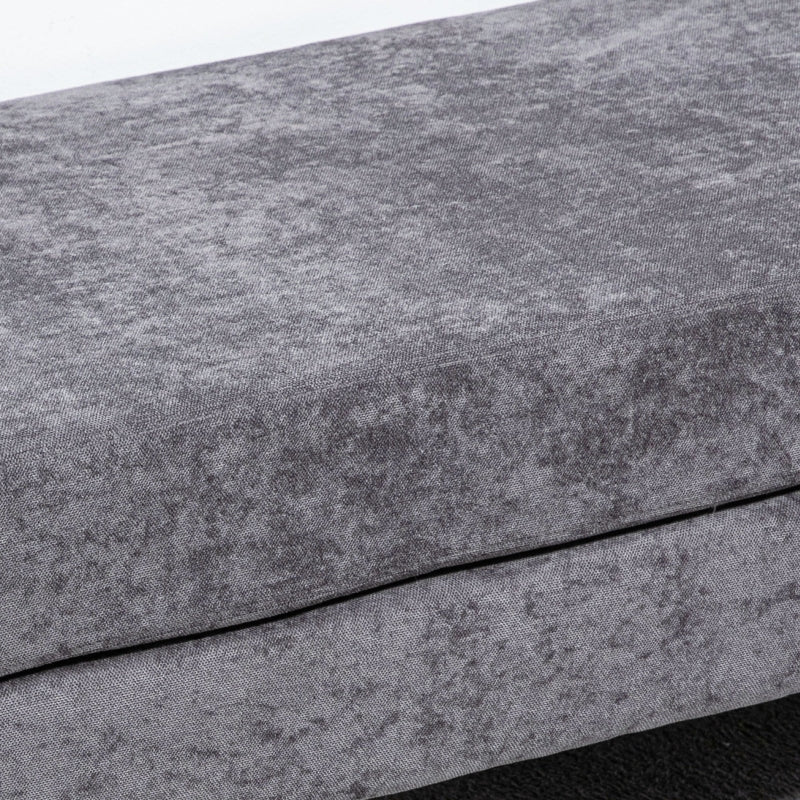 Gienna 48" Dark Grey Upholstered Bench - Seasonal Overstock