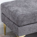 Gienna 48" Dark Grey Upholstered Bench - Seasonal Overstock