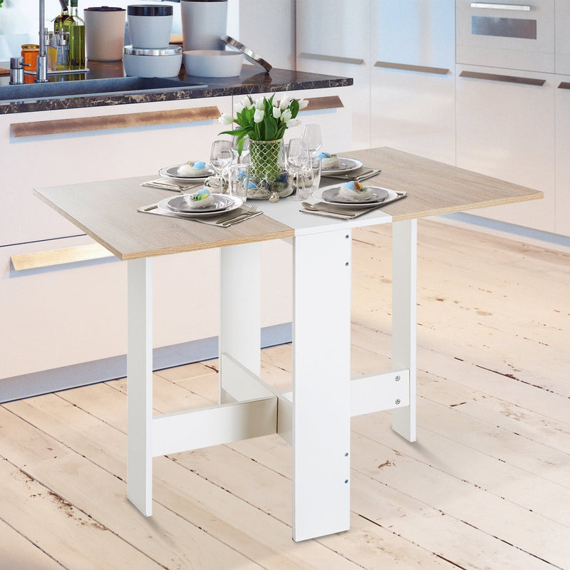Claire Drop-Leaf Table in Natural Oak - Seasonal Overstock