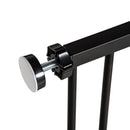 Pet Barriers, Pressure Fit Pet Barrier Adjustable Dog Gate for Doorways 29.9"-42.1" - Black - Seasonal Overstock