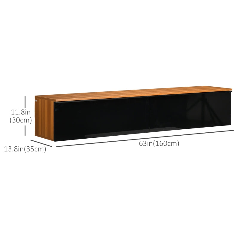 Spencer Floating TV Stand Component Cabinet Shelf for TVs up to 70"