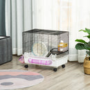 Hamster Cage Kit with Exercise Wheel & Tube - White - Seasonal Overstock