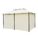 Gazebos, Eden 10 x 13ft Cream Gazebo Canopy and Frame - Seasonal Overstock