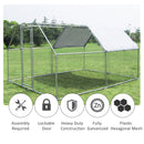 Pet Accessories, 12.5' x 9' Steel Frame Walk-In Chicken Coop Run - Seasonal Overstock