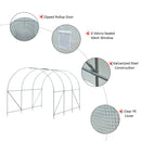 Greenhouses, 11.5' x 6.6 ft Soft Cover Dome Top Greenhouse - White - Seasonal Overstock