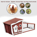 Coops & Hutches, 61.25" White Picket Backyard Critter House - Seasonal Overstock