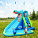 Bouncy Castles, Hippo Waters Bouncy Castle & Splash Pool 9.5' x 12.5' x 7.5' - Seasonal Overstock