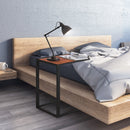 Kyle Industrial Style Walnut Side Table - Seasonal Overstock