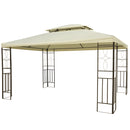 Gazebos, Lily 10' x 13' Cream White Gazebo Canopy & Frame - Seasonal Overstock