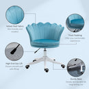 Morgana Mid Back Swivel Task Chair - Blue - Seasonal Overstock