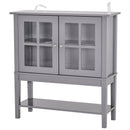 Accent Cabinets, Sina 31.5" Grey Sideboard Cabinet - Seasonal Overstock