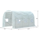 Greenhouses, 11.5' x 6.6 ft Soft Cover Dome Top Greenhouse - White - Seasonal Overstock