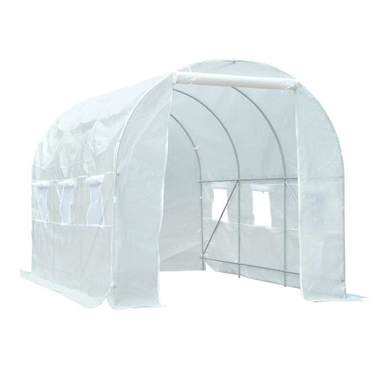 11.5' x 6.6 ft Soft Cover Dome Top Greenhouse - White - Seasonal Overstock
