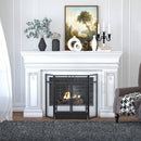 Fireplace Screens, 3-Panel Rectangular 47" Fireplace Screen with Doors - Seasonal Overstock