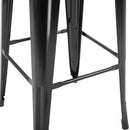 Barstools, Ruttleford Black Barstools 30in (Set of 4) - Seasonal Overstock