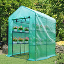Greenhouses, 4.7 x 4.7 x 6.4ft Soft Cover Greenhouse With Shelves - Seasonal Overstock