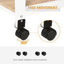 Adina 4-Tier Rolling Kitchen Island & Serving Cart - White - Seasonal Overstock