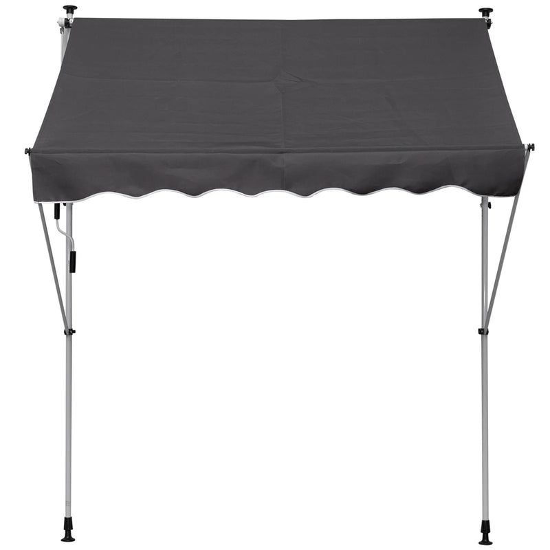 6.5ft Wide Retractable RV / Patio Awning - Grey - Seasonal Overstock