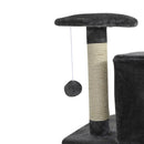 Cat Trees, XL 6.6ft Luxury Cat Tree Condo in Grey - Seasonal Overstock