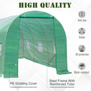 Greenhouses, 15 x 6.6ft Soft Cover Dome Top Greenhouse - Green - Seasonal Overstock