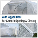 Greenhouses, 20 x 10 x 7ft Soft Cover Walk-In Greenhouse White - Seasonal Overstock