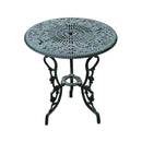 Adora 3pc Cast Iron Outdoor Bistro Set in Antique Green - Seasonal Overstock