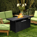 Hagan 57" 50,000BTU Rectangular Propane Outdoor Fire Table - Seasonal Overstock
