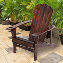 Linkin Wood Adirondack Chair in Rustic Brown - Seasonal Overstock