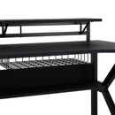 Rocky 47" Wide 2-Level Gaming Desk with Tablet Stand and Cup Holder - Seasonal Overstock