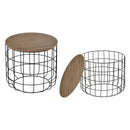 Coffee Tables, Wilder 2pc Industrial Style Coffee Table Set - Seasonal Overstock