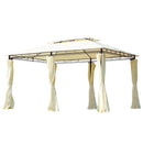 Gazebos, Eden 10 x 13ft Cream Gazebo Canopy and Frame - Seasonal Overstock