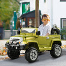 12V Ride On 2 Speed Jeep with Parent Remote Control - Green - Seasonal Overstock