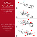 Christmas Trees, 4.9ft White Artificial Christmas Tree with Ornaments - Seasonal Overstock