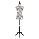 Mannequins, Dressmaker 27" Torso Mannequin Stand in Pattern - Seasonal Overstock
