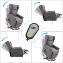 Arm Chairs, Recliners & Sleeper Chairs, Chelsea Grove Grey Wingback Lift Chair Recliner - Seasonal Overstock