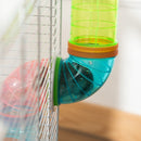 Large Hamster Cage Kit with Exercise Wheel & Tube - Blue - Seasonal Overstock