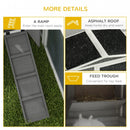 Rabbit Hutches, Pleasant Patch Rabbit Hutch 61" x 23" x 27" - Light Grey - Seasonal Overstock