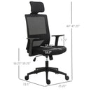 Office Chairs, Trevon High Back with Lumbar Support Mesh Task Chair Black - Seasonal Overstock