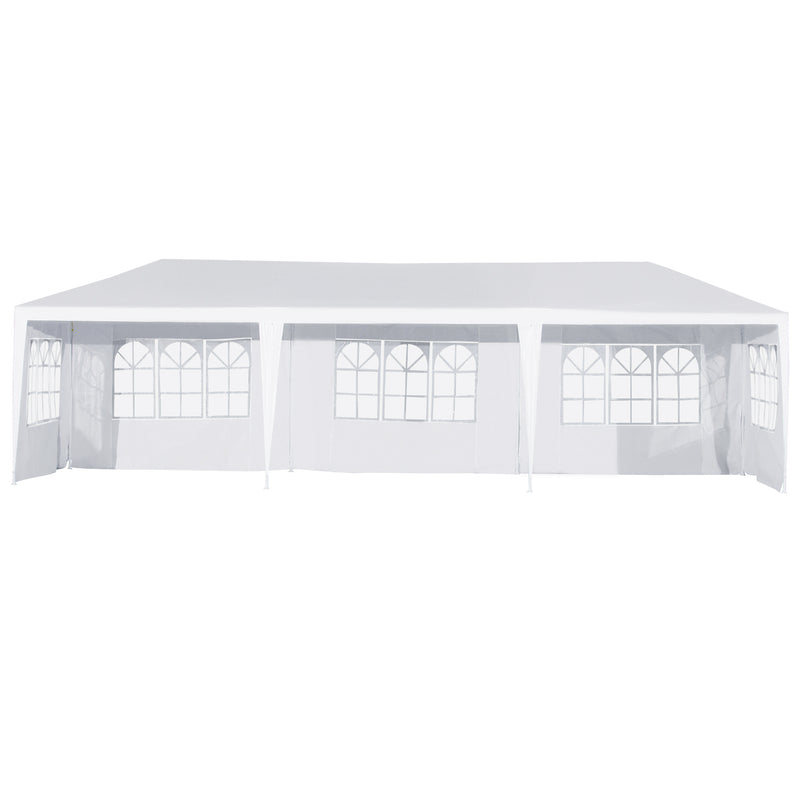 10' x 28' Portable Party Tent with 5 Removeable Wall Panels - Seasonal Overstock