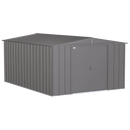 Storage Sheds, 10' x 14' Arrow Classic Steel Storage Shed - Charcoal - Seasonal Overstock