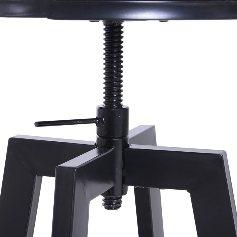 Adelle 3pc Industrial Bistro Set - Adjustable Height 26" Table - Seasonal Overstock