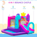 Bouncy Castles, 4-in-1 Water Monster Bouncy Castle with Slide and Water Pool 9.8' x 8.9' x 6.6' - Seasonal Overstock