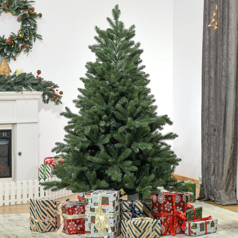 5ft Artificial Green Christmas Tree with Automatic Open - Seasonal Overstock