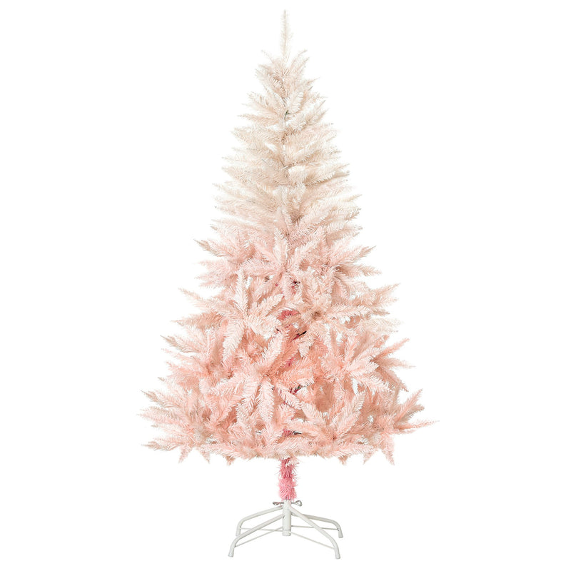 5ft White / Pink Artificial Christmas Tree - Seasonal Overstock