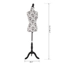 Mannequins, Dressmaker 27" Torso Mannequin Stand in Pattern - Seasonal Overstock