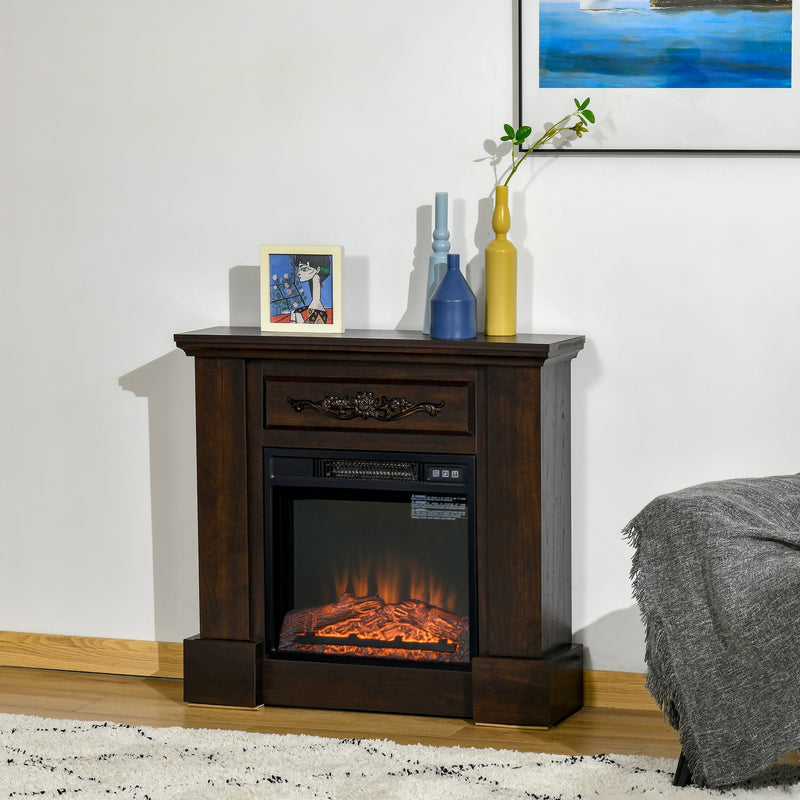 Gideon 32" Electric Fireplace with 1400W Heater - Seasonal Overstock